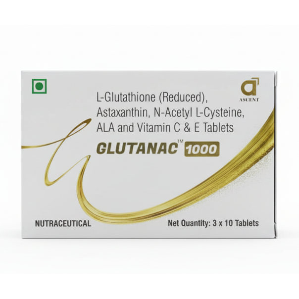 glutathione india price Glutanac 1000 Tablets | Glutathione, NAC & Astaxanthin (30s) | Buy Online