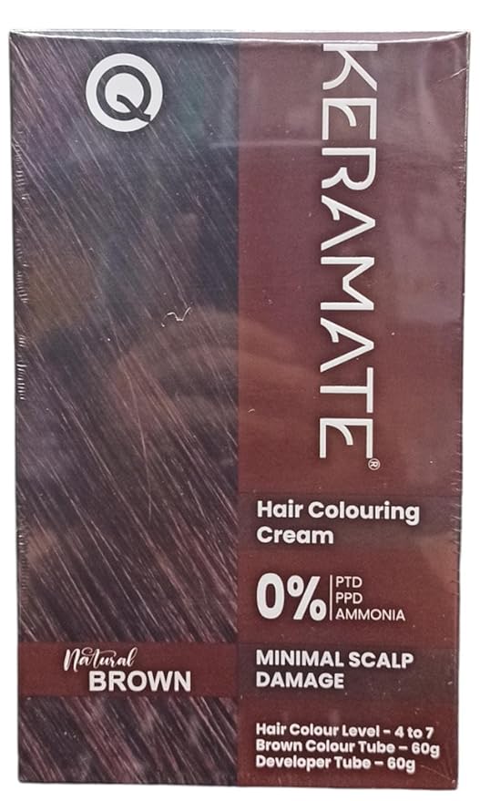 Keramate Hair colour natural BROWN