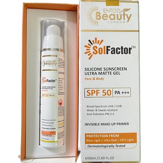 Solfactor Silicone sunscreen Ultra Matte Gel SPF-50 50ml
