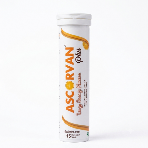 Ascorvan Plus Vitamin C Zinc Sugar Free 15s