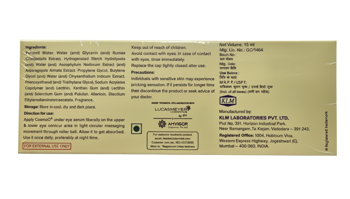 Cosmo Q Under Eye Serum 15ml