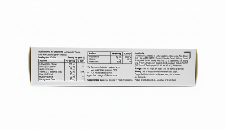 Ascent Glutanac 1000 – Pack Of 30 Tablets