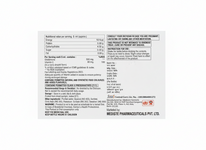 Glucy Shot Oral Solution – Pack of 10