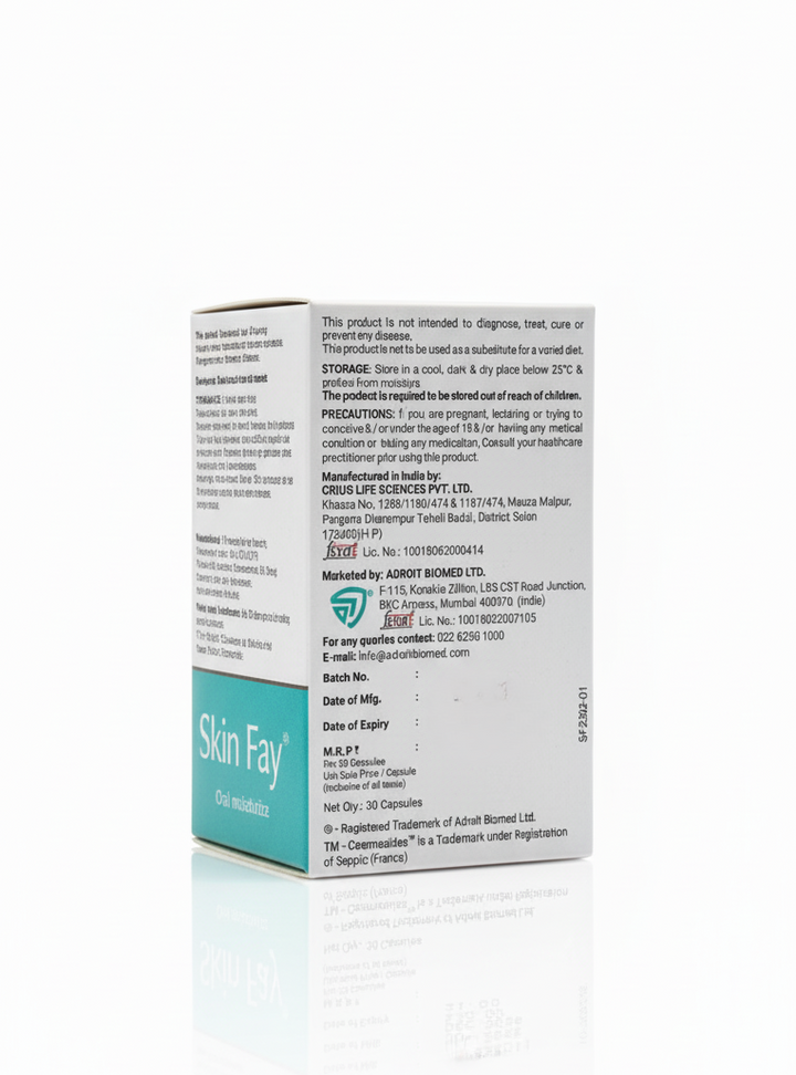 Skin fay Oral Moisturizer 30 capsules