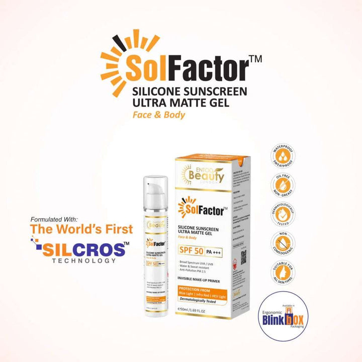 Solfactor Silicone sunscreen Ultra Matte Gel SPF-50 50ml