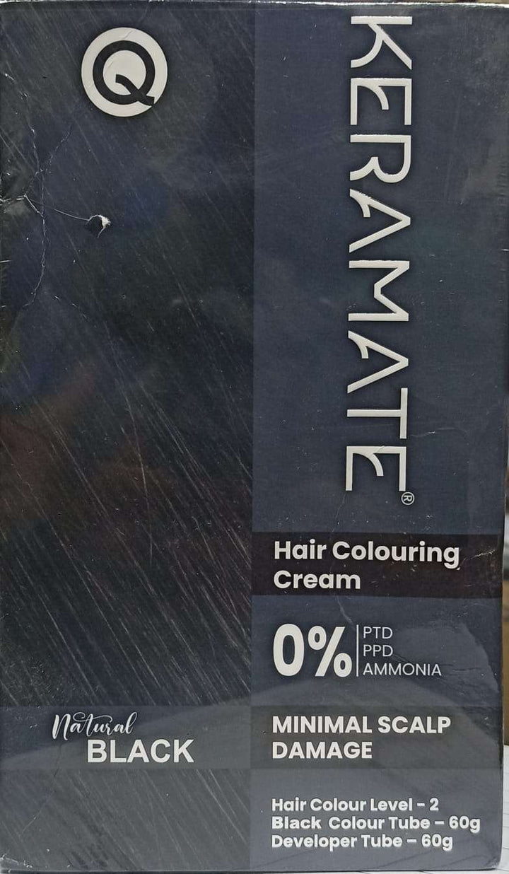 Keramate Hair Colouring Cream Natural Black