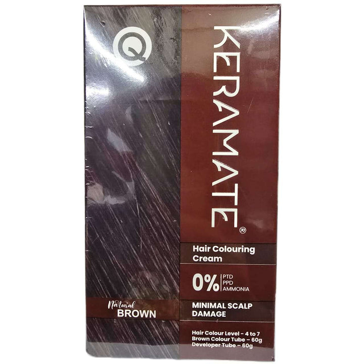 Keramate Hair colour natural BROWN