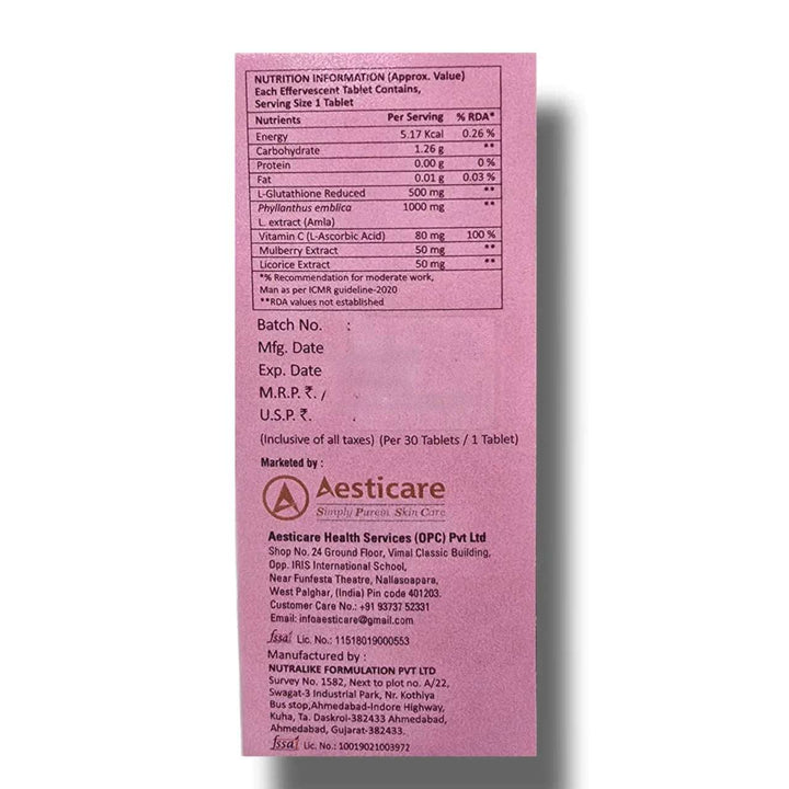 Stglow Effervescent Tablets -30 Tablets