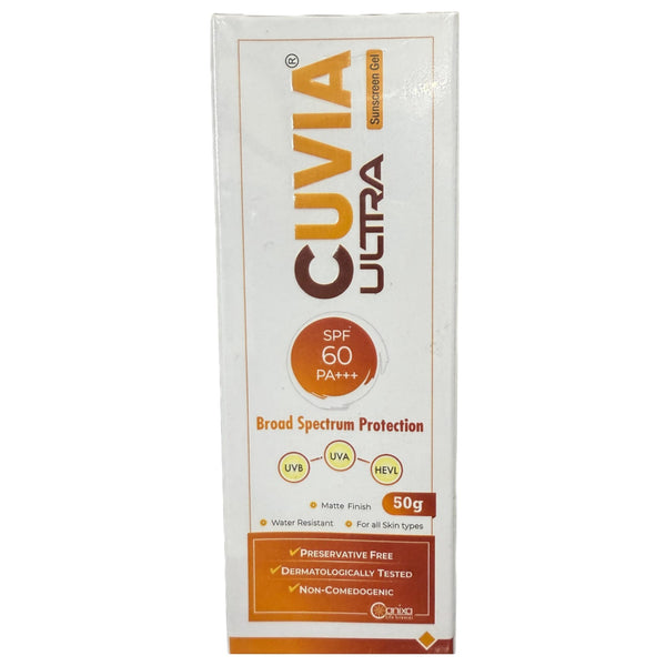 Cuvia Ultra SPF 60 PA+++ Sunscreen Gel 50 GM