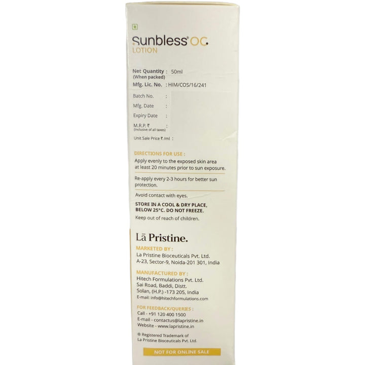 Sunbless OC Oil Control Lotion SPF 50+ & PA++++ 50ML