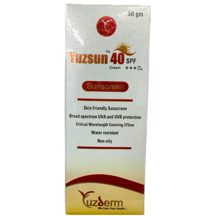 Yuzsun 40 Spf Sunscreen Cream 50GM