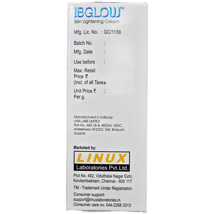 Ibglow Skin Lightening Cream 20GM