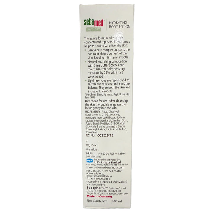 Sebamed Anti-Dry Hydrating Body Lotion 200ml
