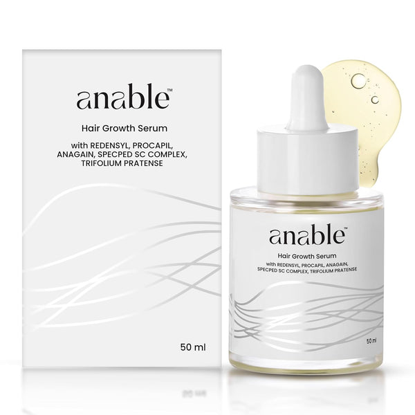 Front view of Anable Hair Serum 60ml for hair growth and density.