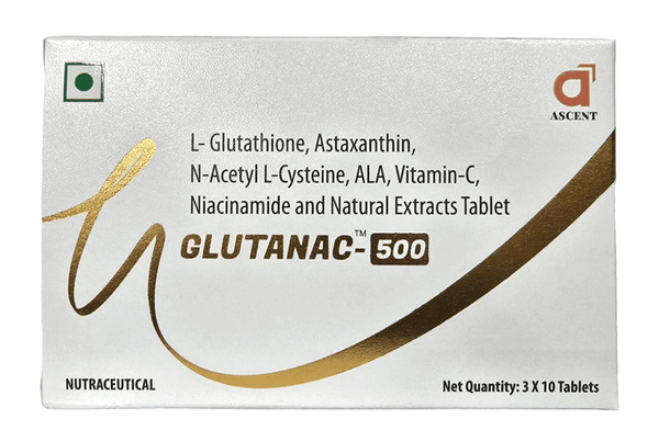 Ascent Glutanac 500 – Pack of 30 Tablets