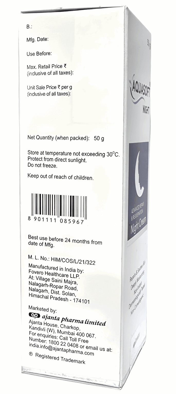 Aquasoft Night Cream 50 gm