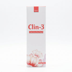 Clin-3 Glycolic Acid Anti Acne Foaming Face Wash 100ml