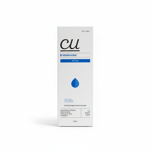 Front view of Diara CU Moisturiser for barrier repair and instant hydration.