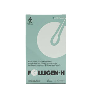 Folligen-H Hair Vitality Tablets | Biotin & Amino Acid Blend