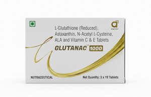 Glutanac 1000 Tablets | Glutathione, NAC & Astaxanthin (30s)