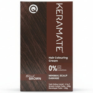 Keramate Hair Colour - Natural Brown | Ammonia-Free Formula