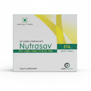 Nutrasav EVA Lemon Flavour - Myo-Inositol (15 Sachets)