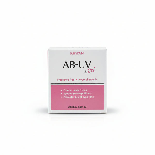 Front view of Rowan AB-UV e.Gel for eye area revitalization.