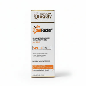 Solfactor Silicon Ultra Matte Sunscreen Gel | SPF 50 PA+++