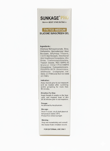 Sunkage Pro Tinted Silicone Sunscreen Gel SPF 80