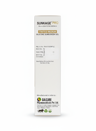 Sunkage Pro Tinted Silicone Sunscreen Gel SPF 80